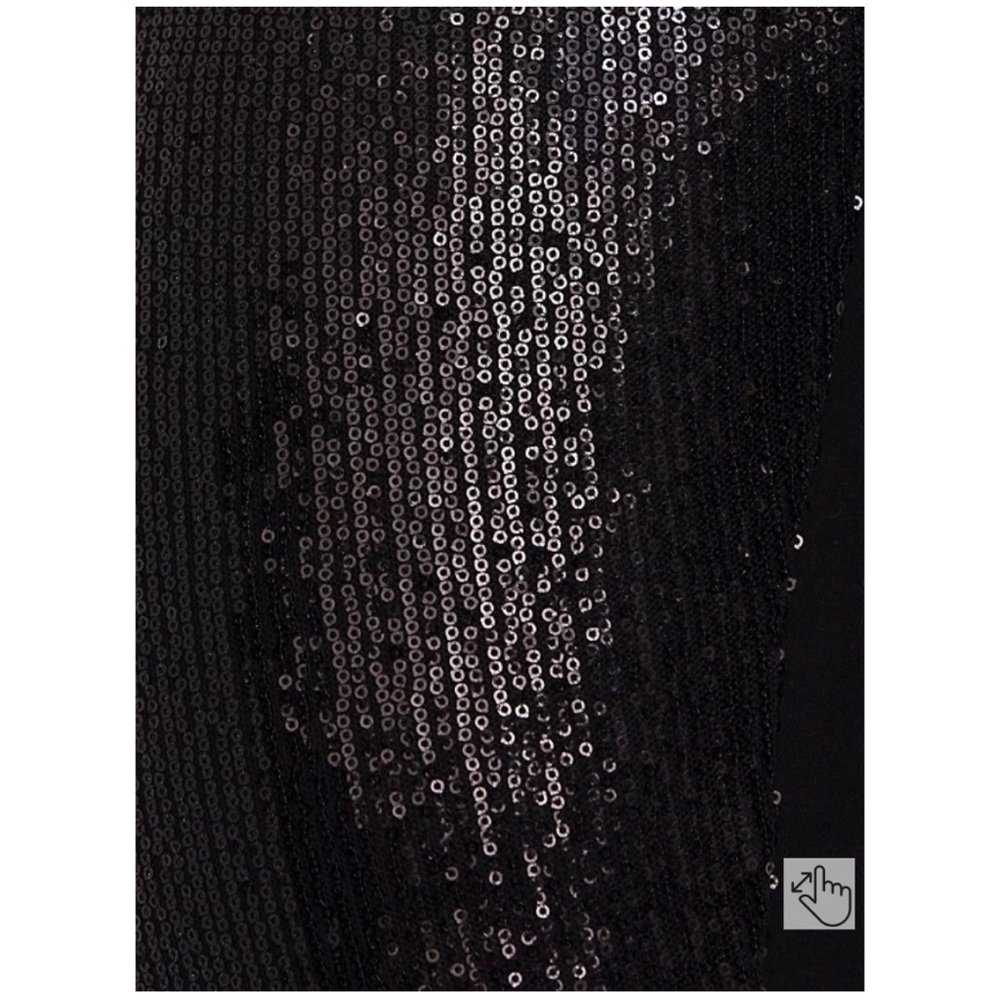 NEW Torrid 2 Full Length Signature Waist Sequin Legging - Black, Knit Back - Picture 7 of 10